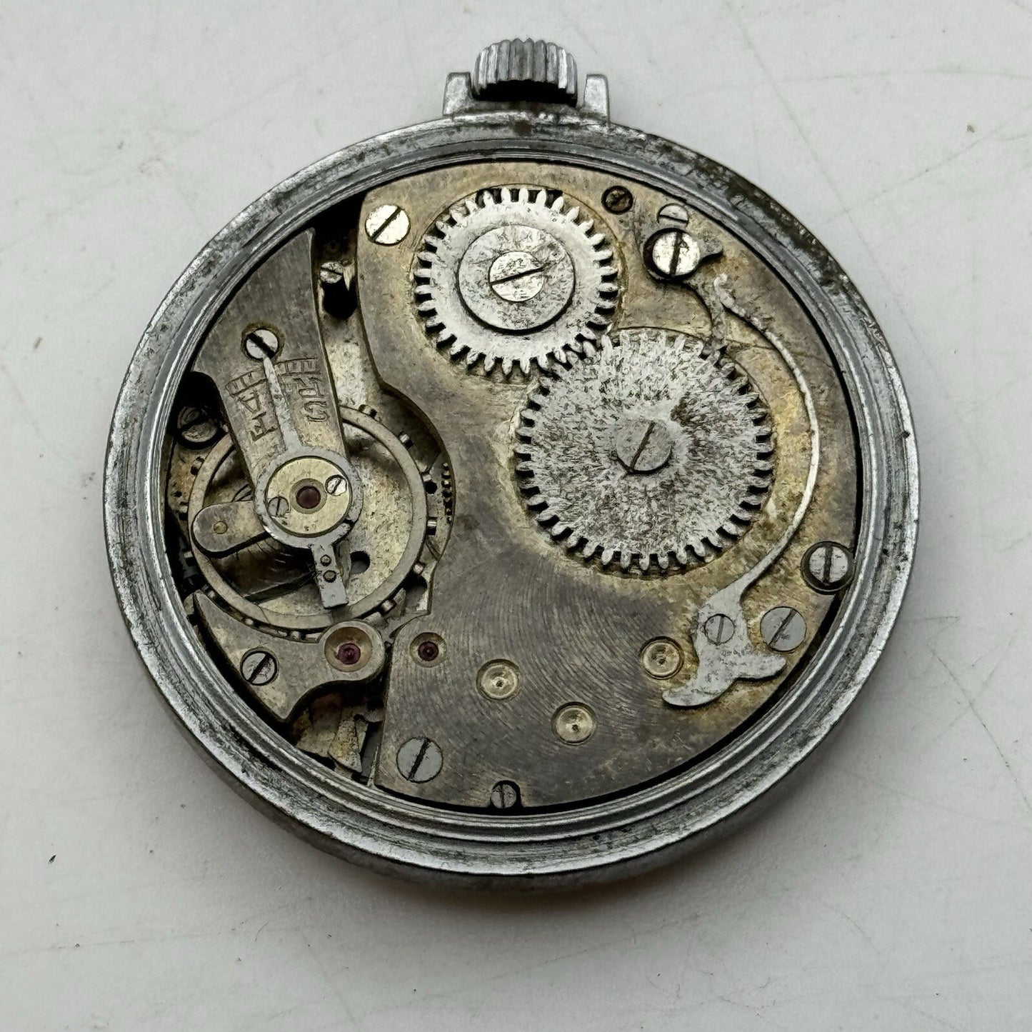 42.5mm Regulateur Francais Top Wind Pocket Watch Movement FOR PARTS