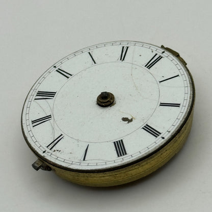 35.8mm Antique Key Wound Pocket Watch Movement PARTS REPAIR SPARES