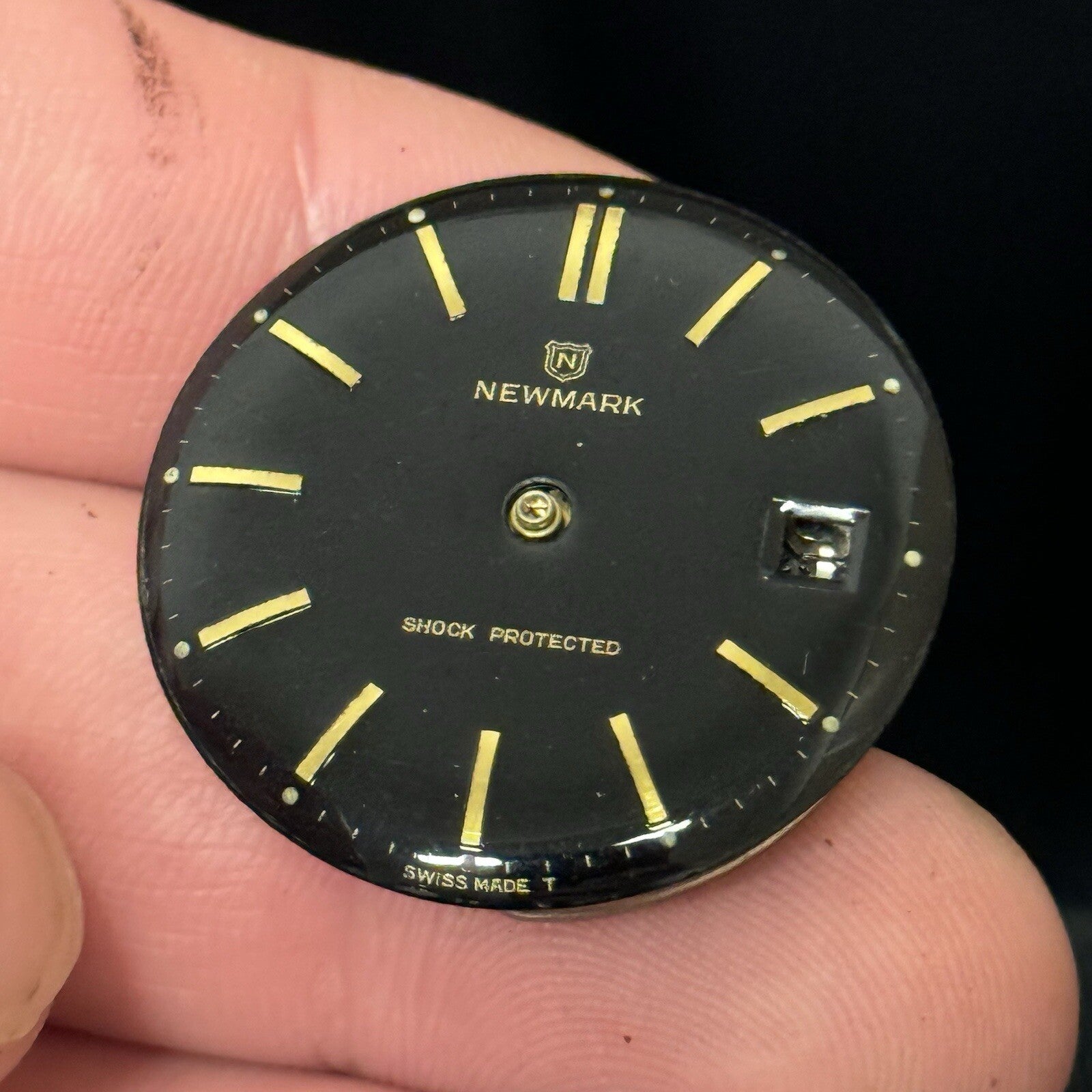 35mm Manual Wind Gents Vintage Newmark EB 8800 DT Movement Watch NON WORKING