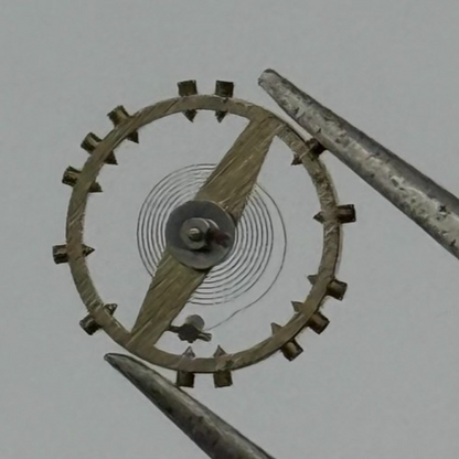 ETA 2412 Balance Wheel Complete And Spring 6 3/4’’’ 1257 M Watch Movement Parts