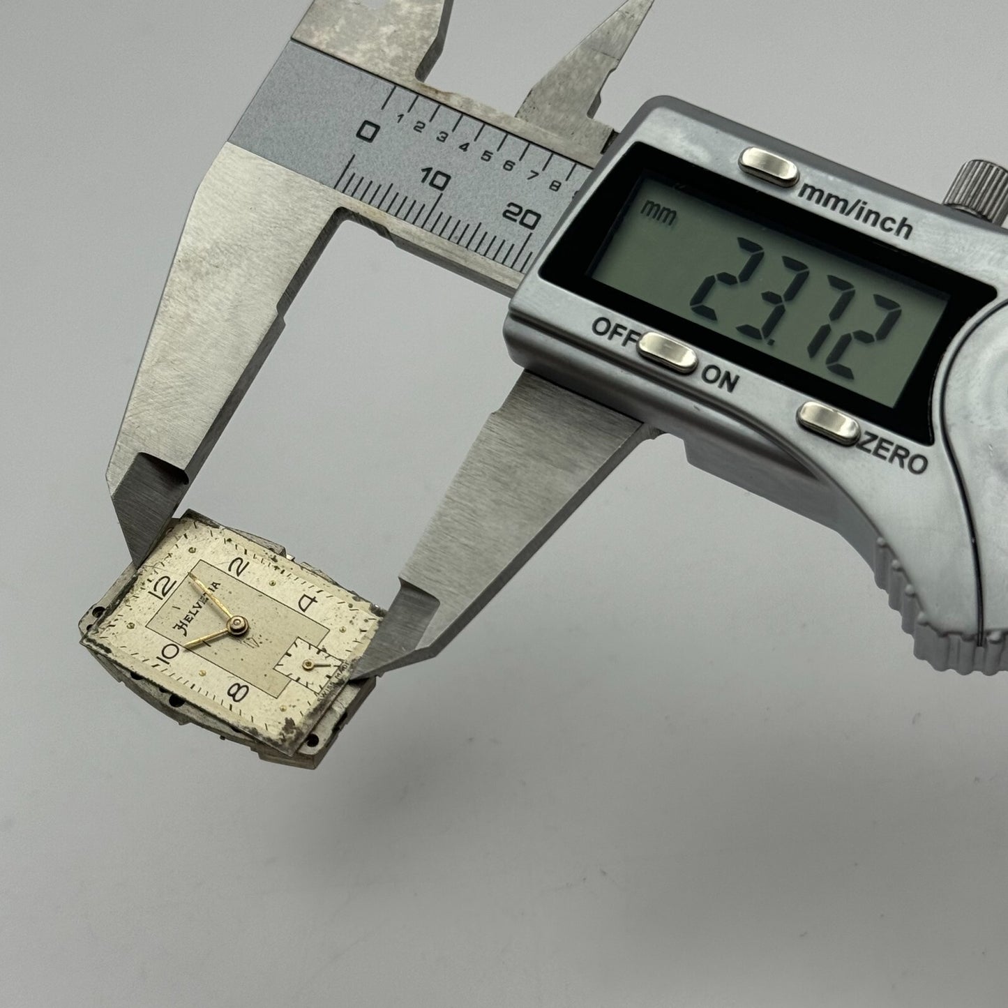 20mm Men's Helvetia 75A Tank Sub Seconds Watch Movement Manual Wind Swiss PARTS