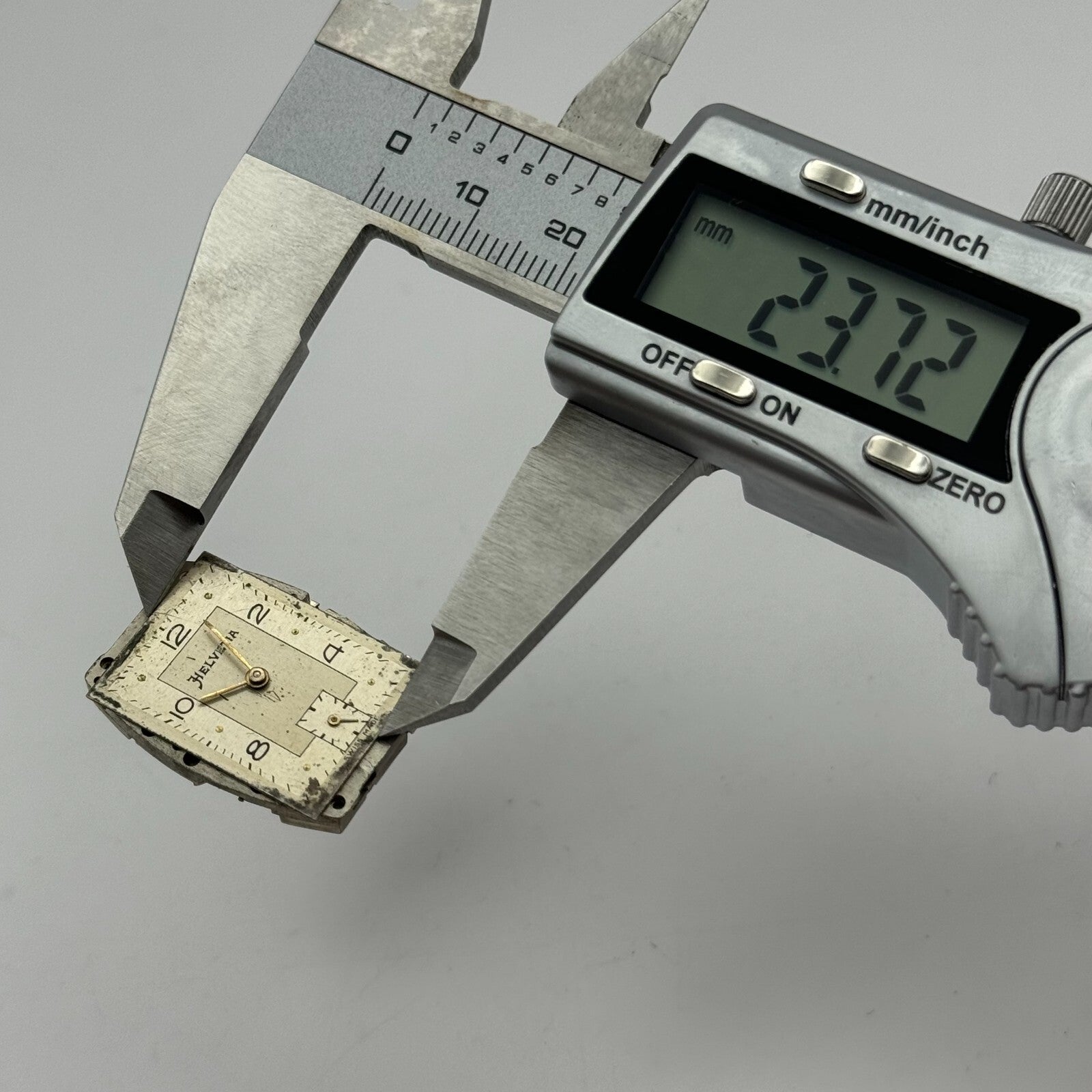 20mm Men's Helvetia 75A Tank Sub Seconds Watch Movement Manual Wind Swiss PARTS