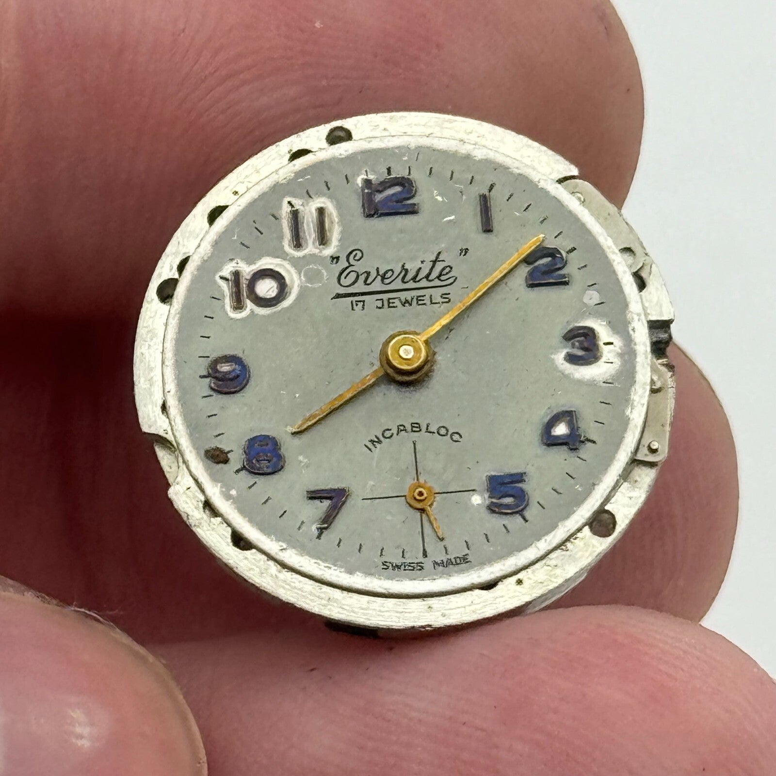 19.6mm Everite Unitas UT 6365N Balance Ok Manual Wind Watch Movement PART REPAIR