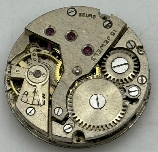19.6mm Avia Derby D 40 Balance Ok Watch Movement Swiss Vintage PARTS SPARES