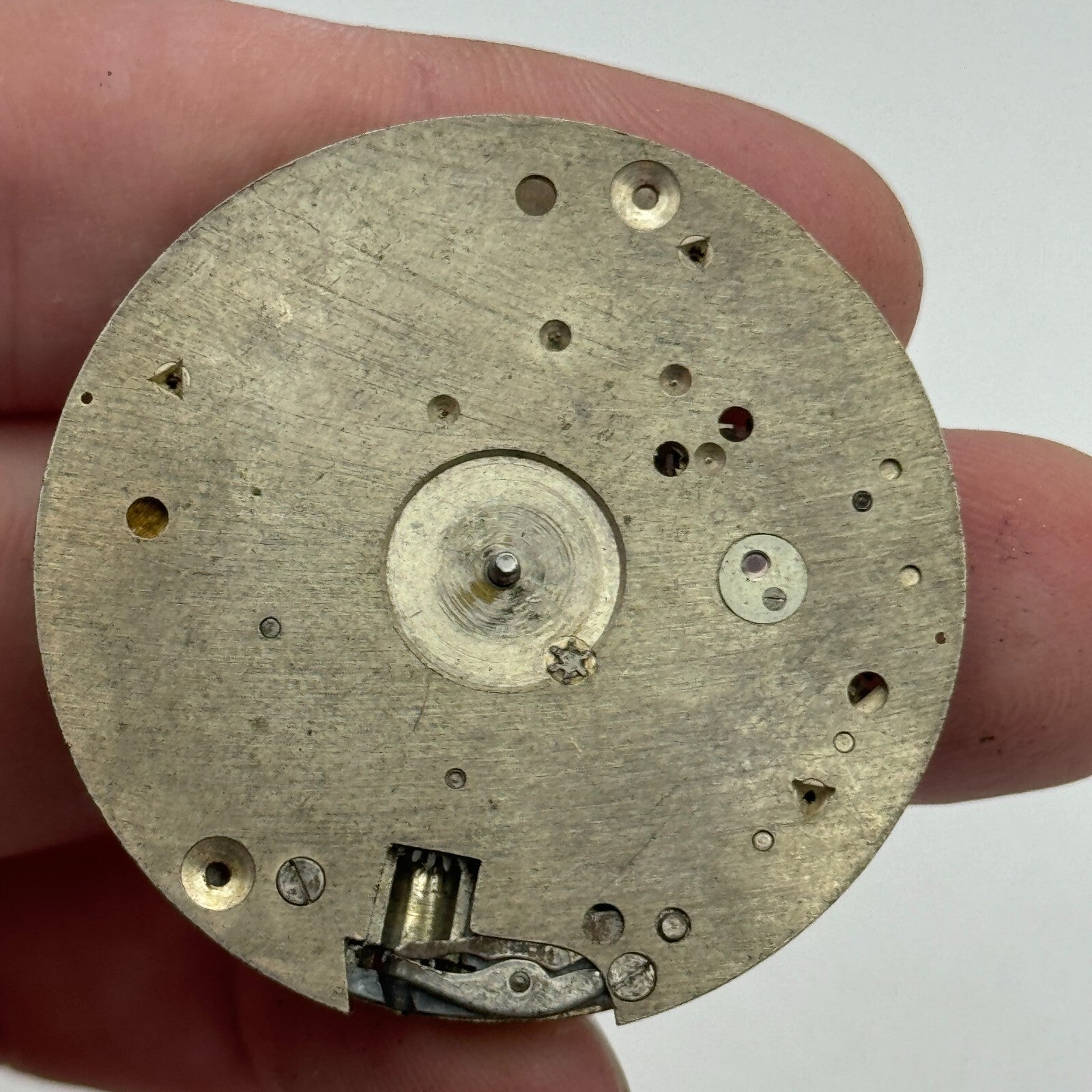 41.5mm 10 Jewels Unidentified Interesting Vintage Pocket Watch Movement PARTS