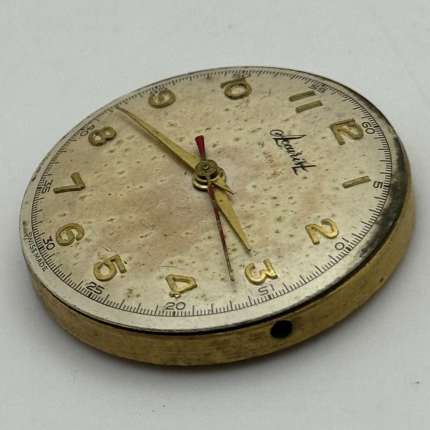28.3mm Enicar A-R 410 Accurist Manual Wind Watch Movement Swiss Vintage PARTS