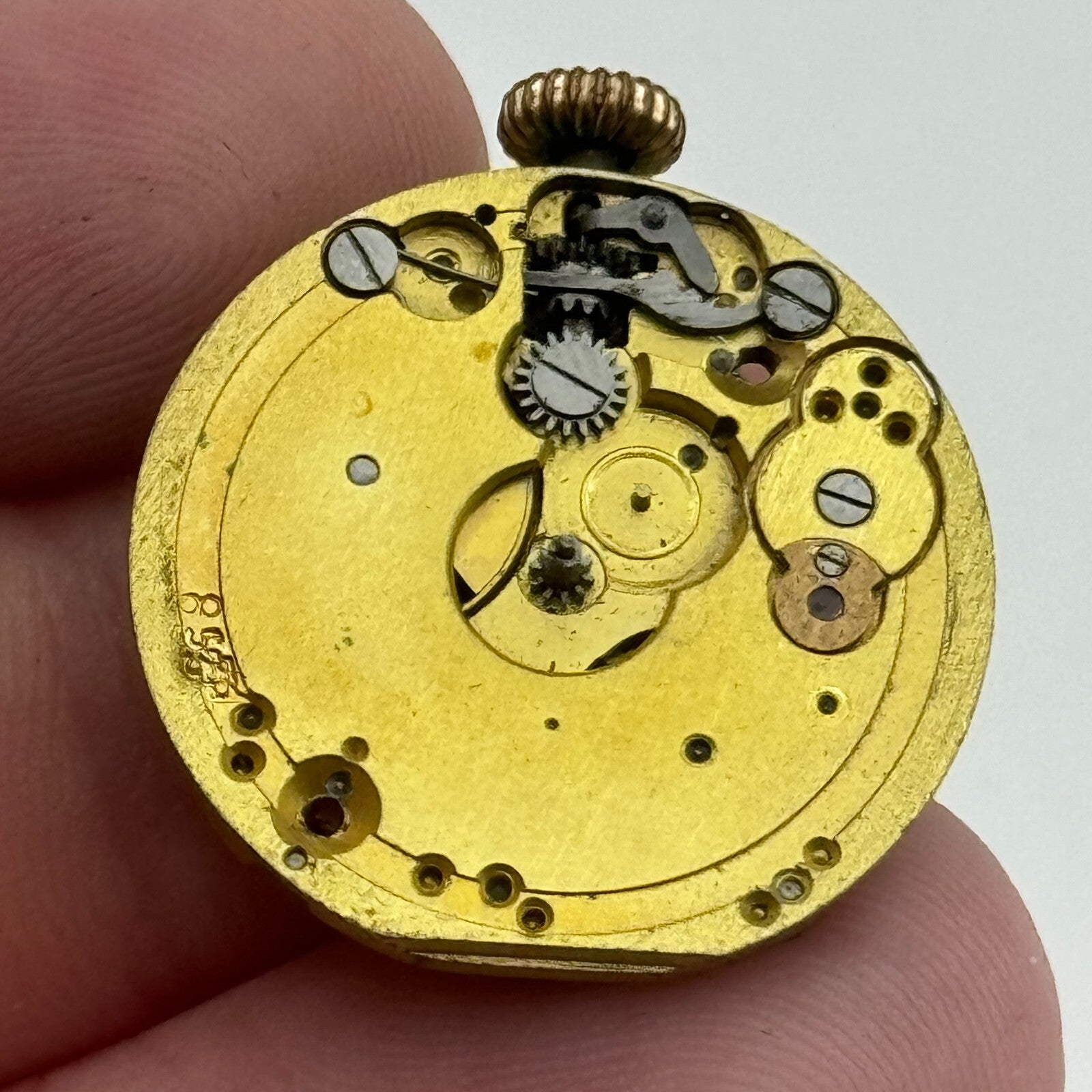 23.6mm Rare Antique Enicar Trench Watch Movement Manual Wind Swiss Vintage PARTS