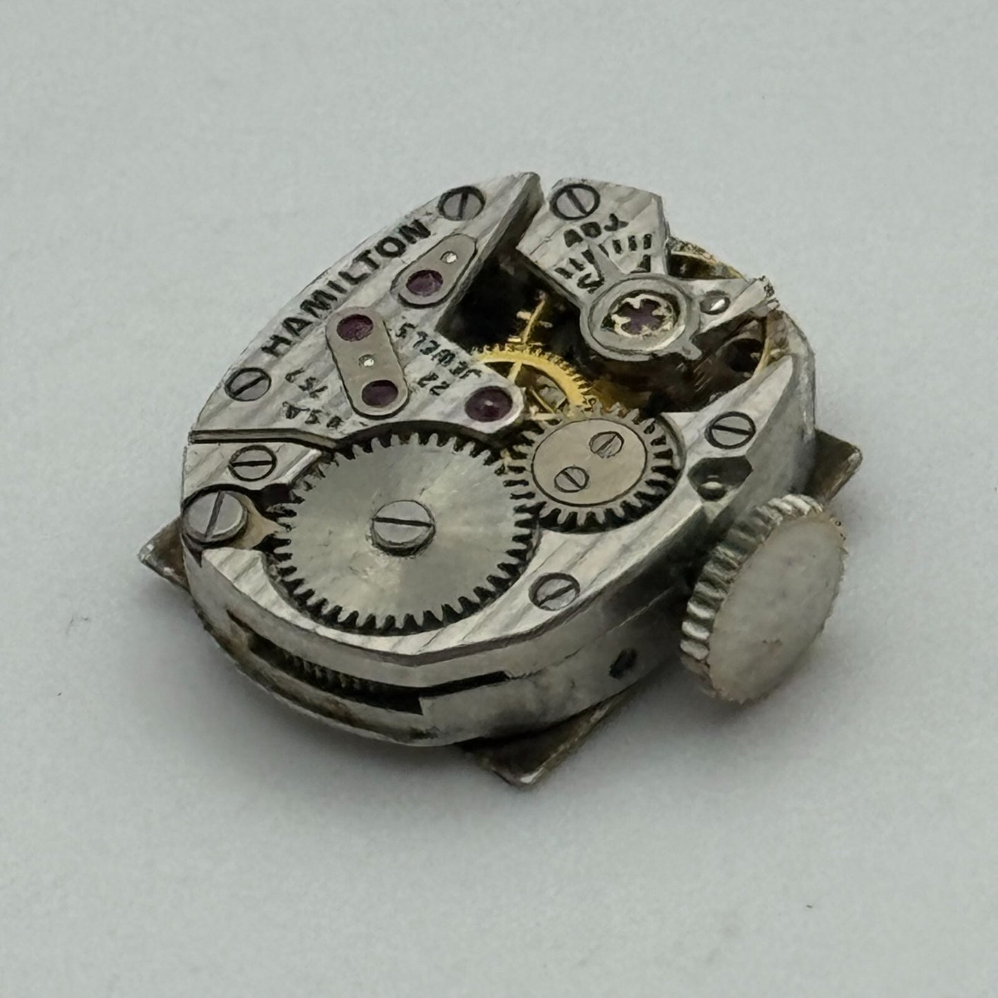12.7mm Ladies Hamilton Cal 757 Manual Wind 22 Jewels Swiss Watch Movement PARTS