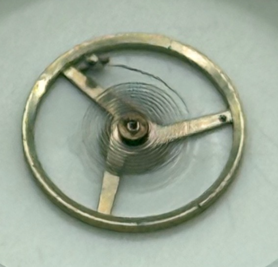 ETA 2412 Balance Wheel Complete And Spring Inca 1413 M Watch Movement Parts NOS