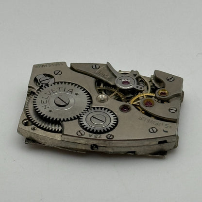 20mm Men's Helvetia 75A Tank Sub Seconds Watch Movement Manual Wind Swiss PARTS