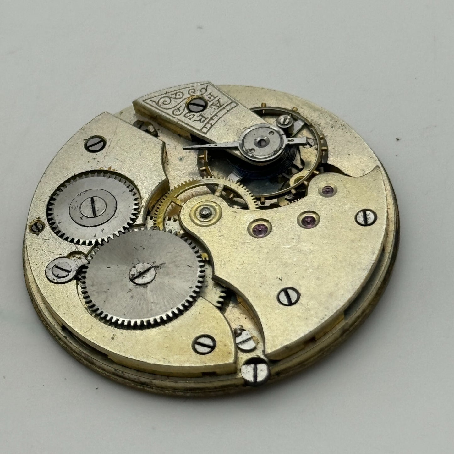 41.7mm Unidentified Quality Open Face Balance Ok Pocket Watch Movement PARTS