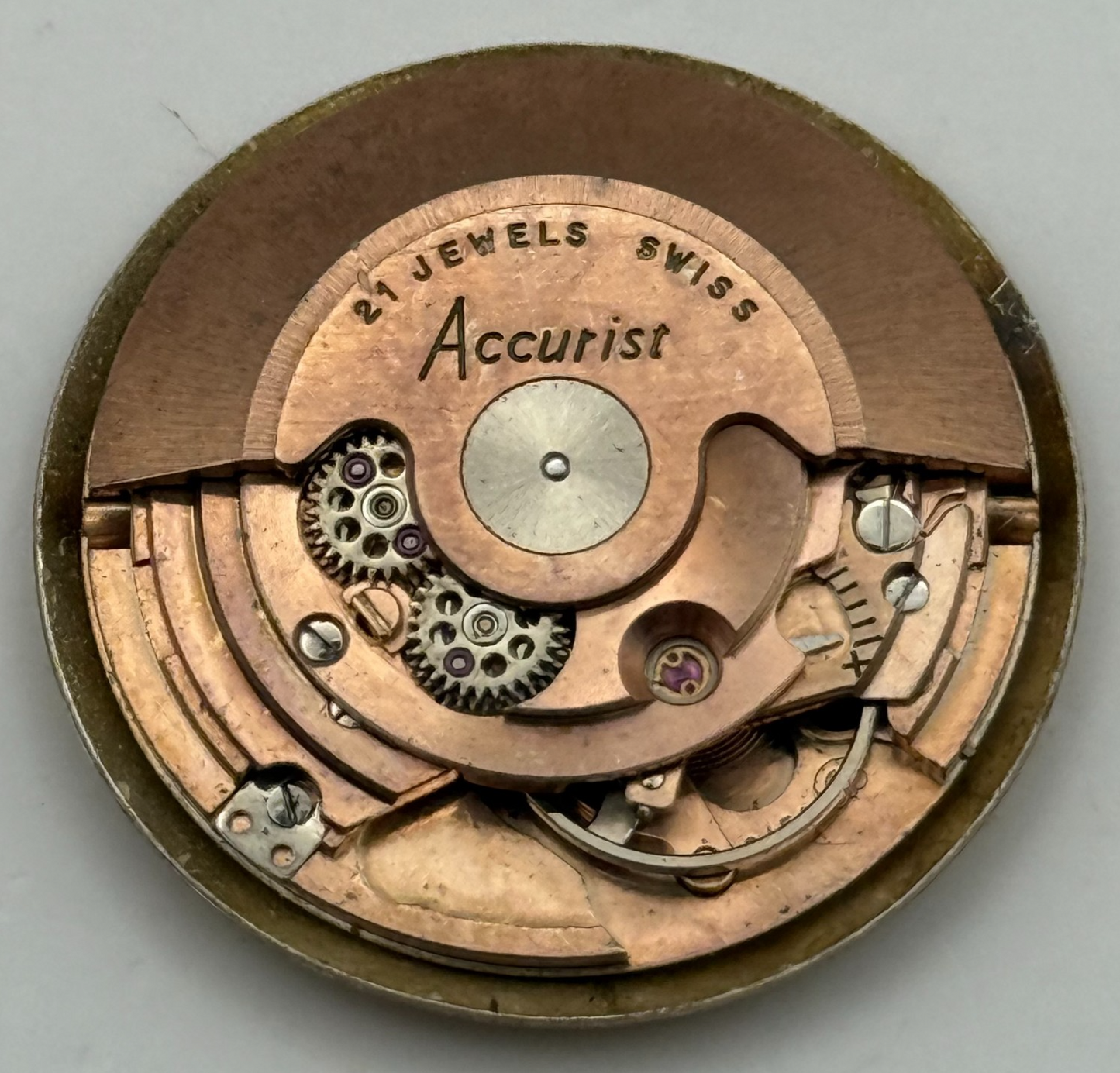 ETA 2451 Watch Movement Automatic  Accurist Shock Master Vintage Parts 28.5mm