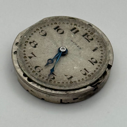 Buren 15 Jewels Watch Movement Manual Wind Vintage Swiss Parts Repair 23.7mm