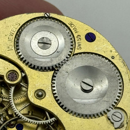 39.4mm Longines 18.80 High Grade Swiss Hunter Pocket Watch Movement PARTS