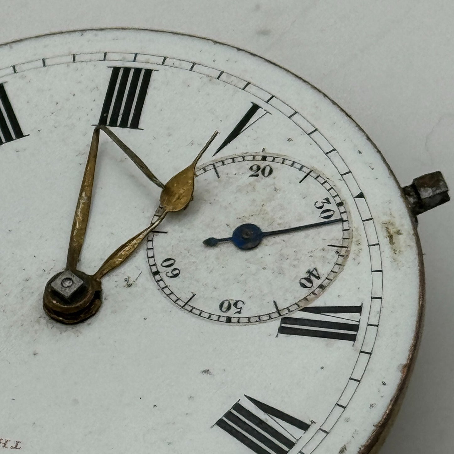 44.6mm Antique J G Graves English Express Lever Pocket Watch Movement PARTS