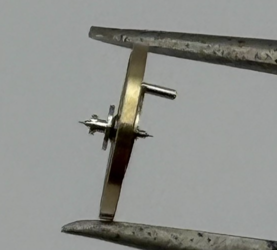 AS 1977-2 Balance Wheel Complete And Spring  1831 M Watch Movement Parts NOS