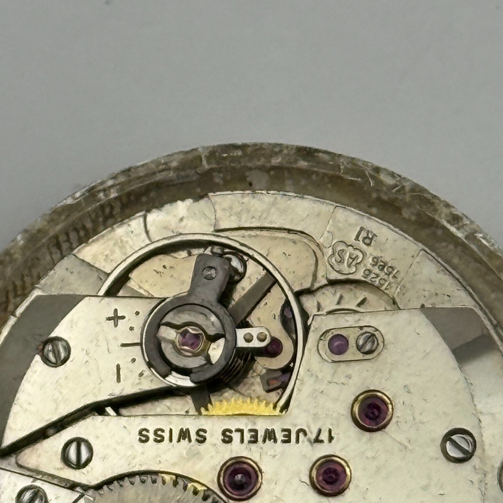 Summit AS 1525 1526 Watch Movement Running Manual Wind Vintage Parts 25.8mm