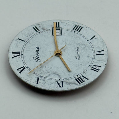 ETA 955.414 Quartz Watch Movement Geneve Date Vintage Swiss Parts Repair 23.8mm