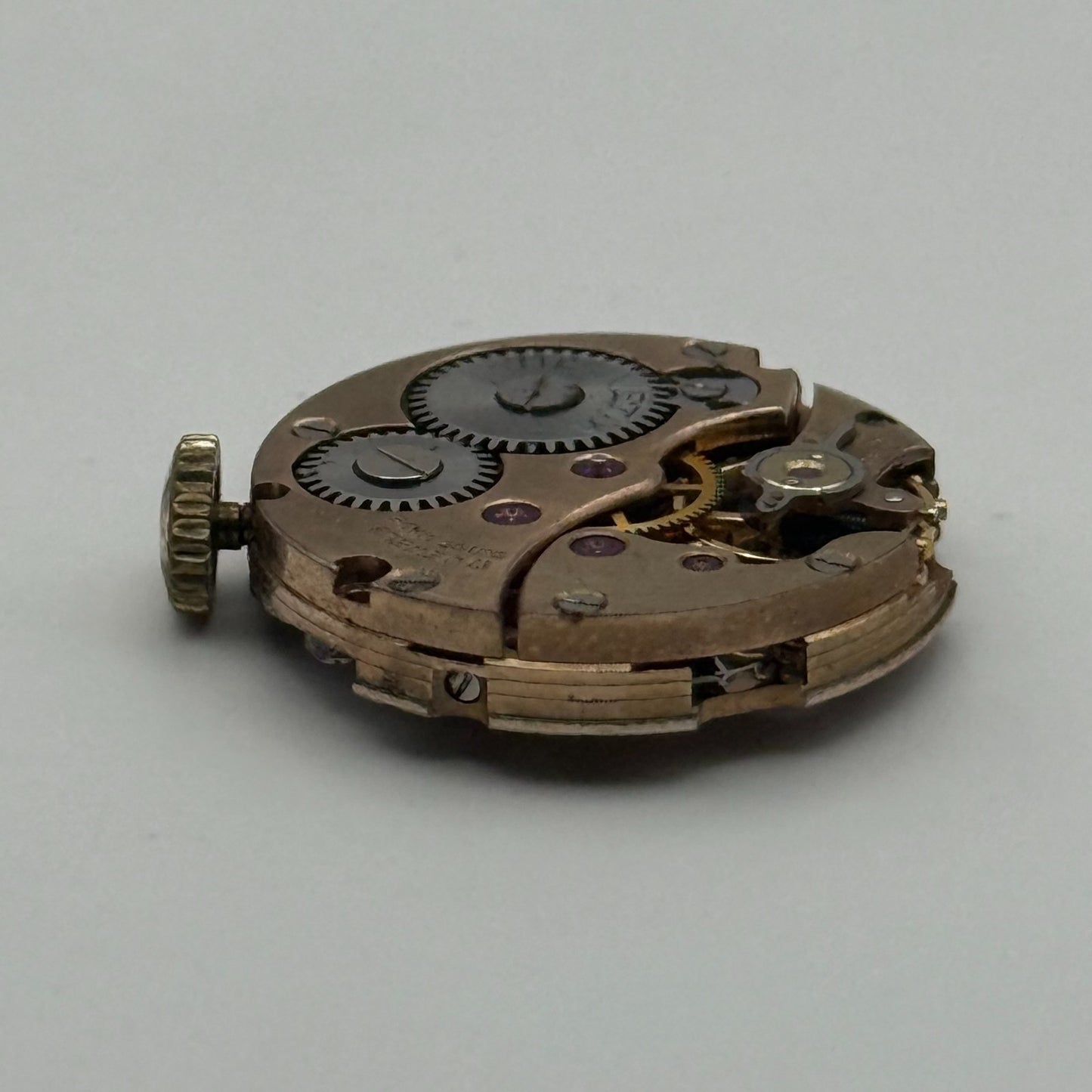 Helvetia 2665 Watch Movement Running Manual Wind Vintage Parts Repair 19.6mm