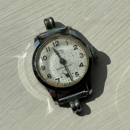 Vintage 21mm Smiths Cal 201 Jewelled Sub Second Manual Wind Watch PARTS / REPAIR