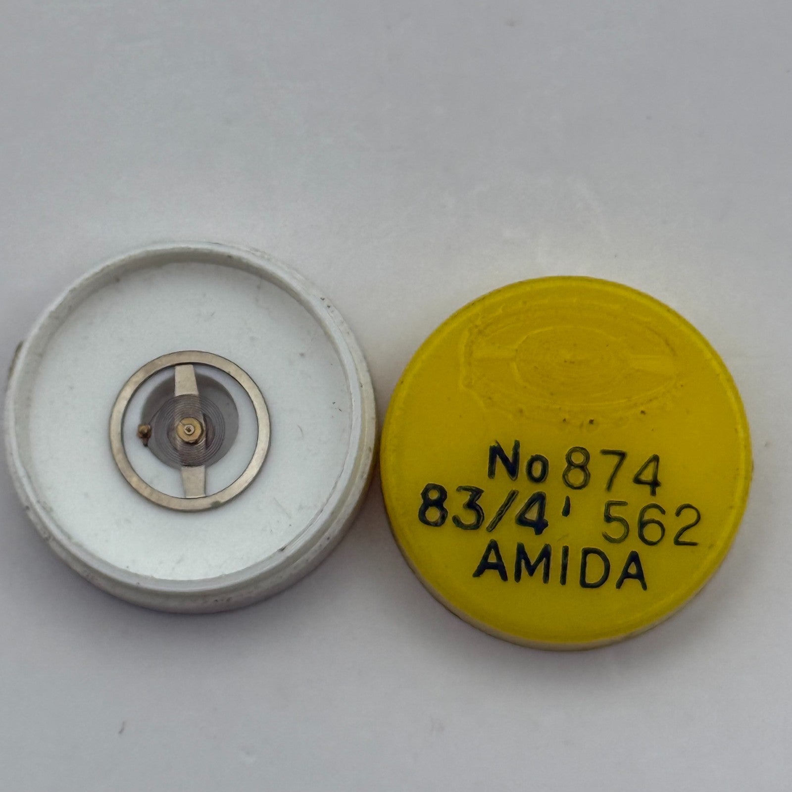 Amida 562 Balance Wheel Complete And Spring  8¾’’’ Watch Movement Parts NOS 