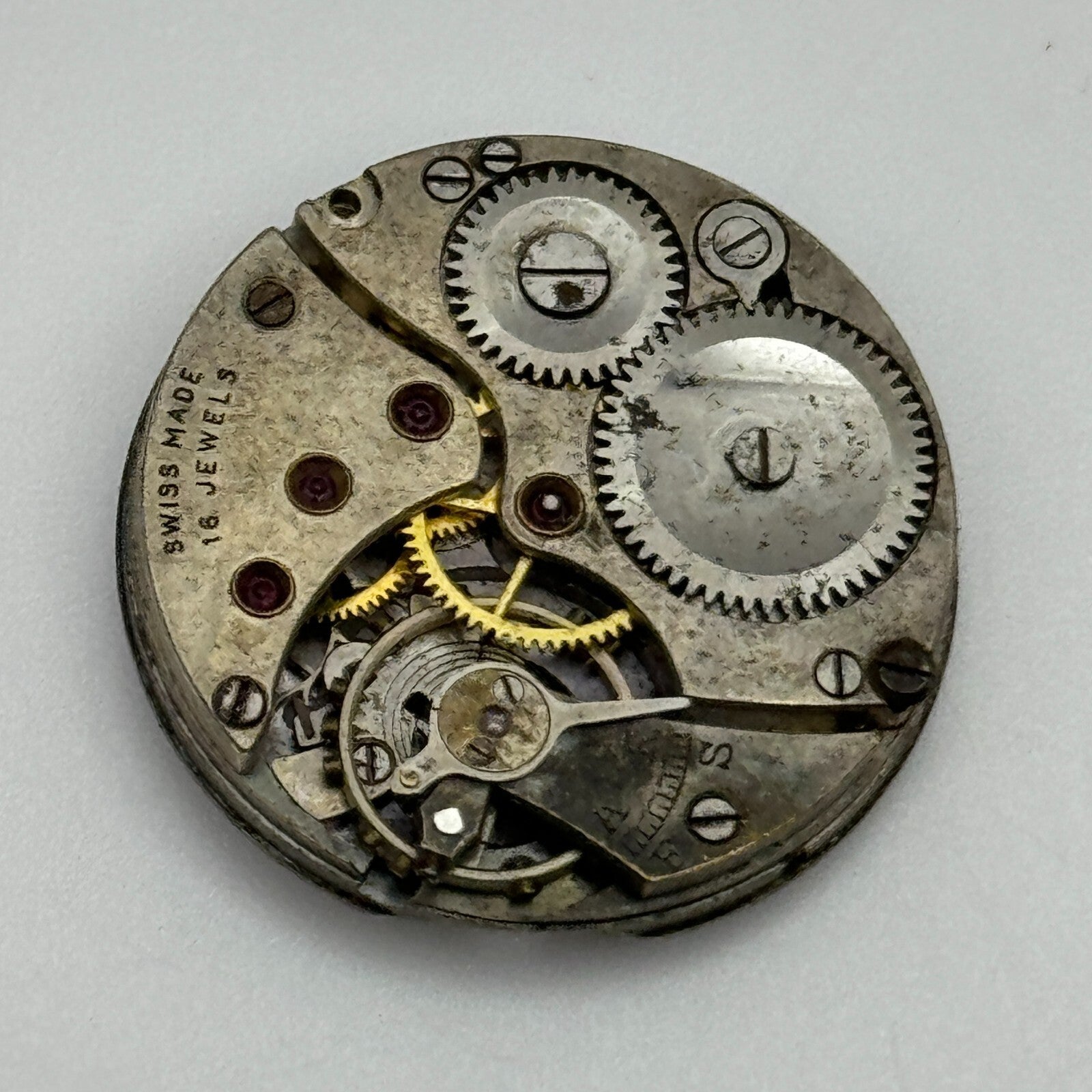 23.6mm Balance Intact 16 Jewels Swiss Vintage Manual Wind Watch Movement PARTS