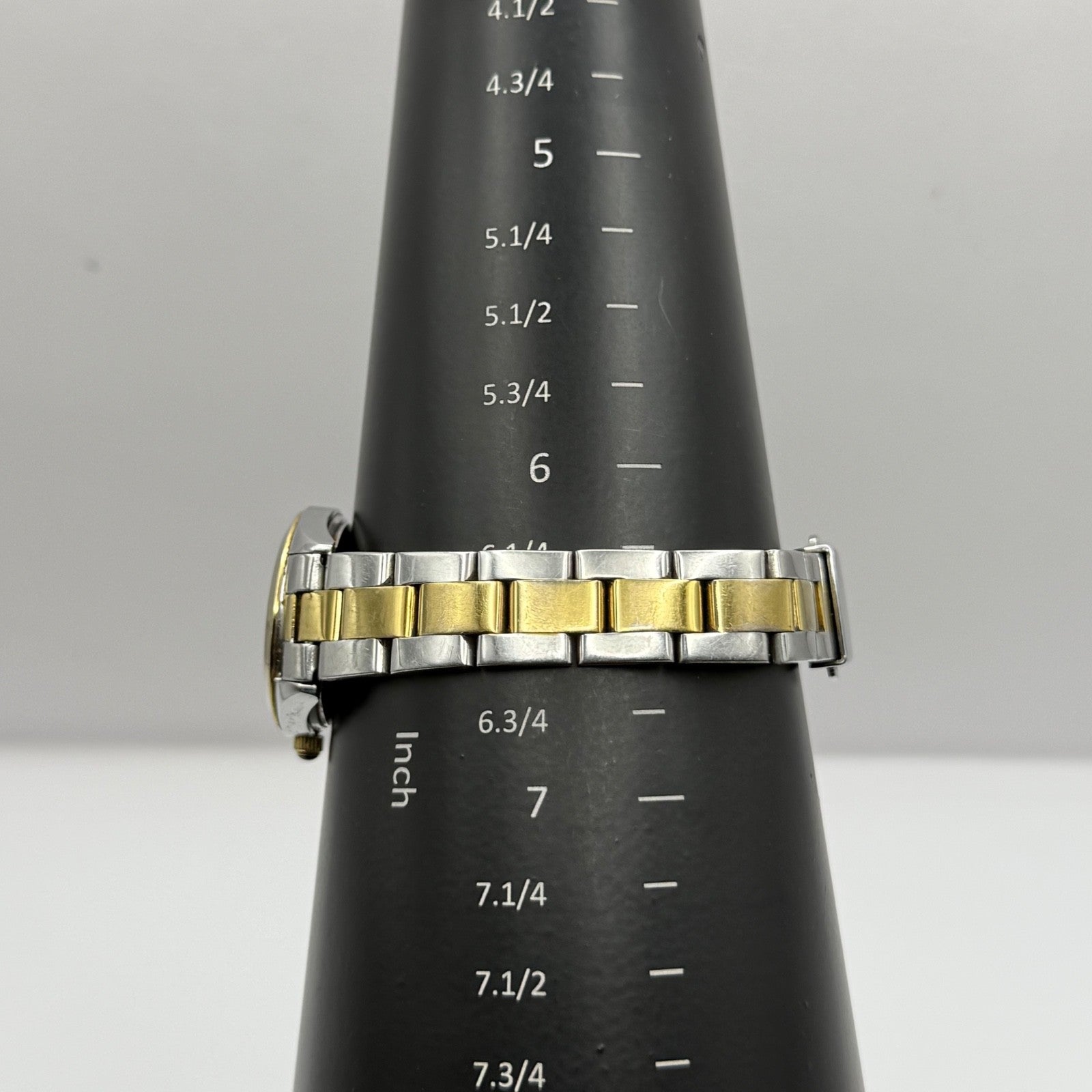 Rotary Ladies Watch Two Tone Mother Of Pearl Date Dial 27mm Working LB03499/401