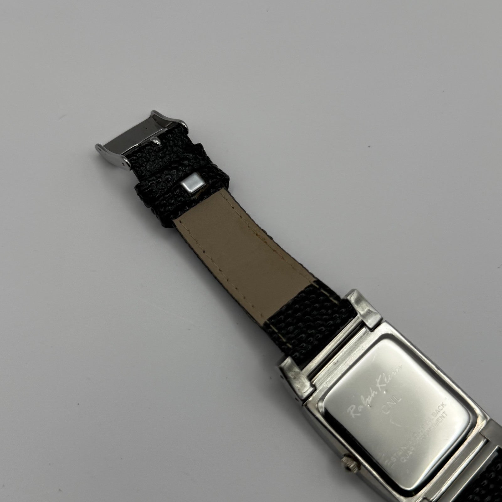 Ralph Klein CNL Ladies Quartz Watch Black Dial Crystal Bezel Working 29mm