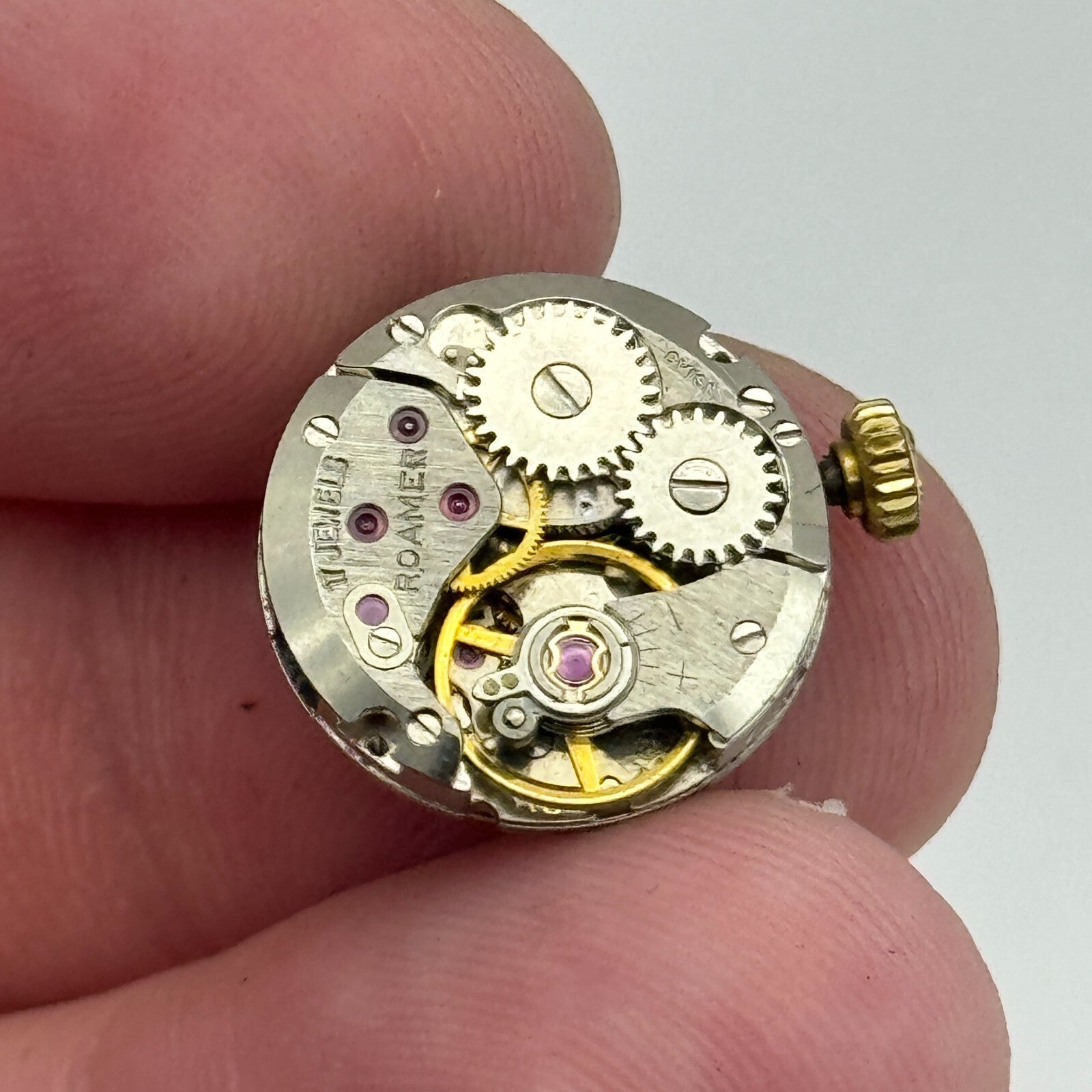15.5mm Running ETA 2412 Roamer Manual Wind Ladies Watch Movement Vintage PARTS
