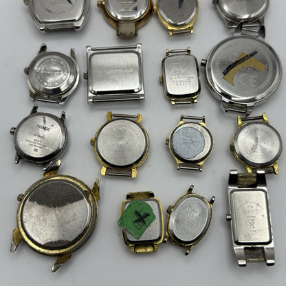 Bundle Of 16 Quartz Watches Modern / Vintage Untested Parts / Repair / Crafts