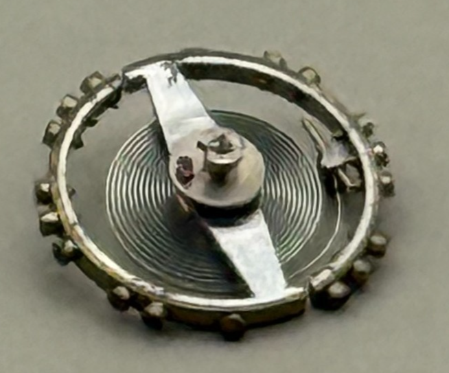 Peseux 100 Balance Wheel Complete And Spring 5¼’’’ Watch Movement Parts NOS