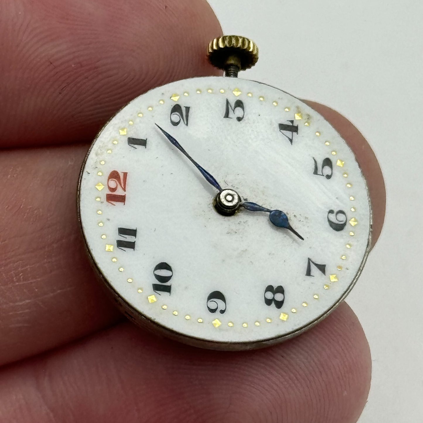 25.3mm Men's Syren Quality Trench Watch Movement Swiss Vintage 15 Jewels PARTS