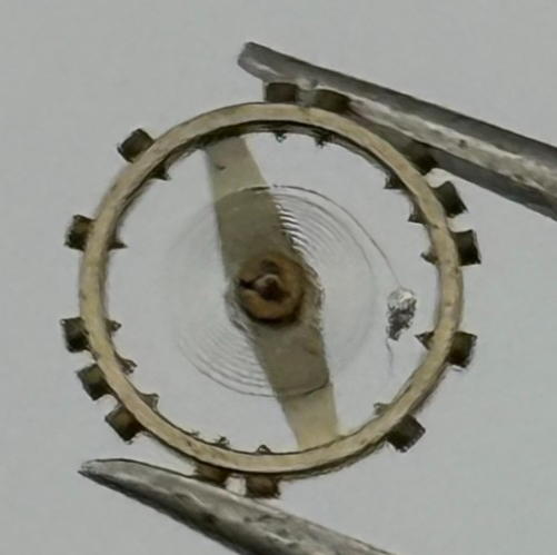 AS 976 1012 Balance Wheel Complete And Spring  29 M Watch Movement Parts NOS