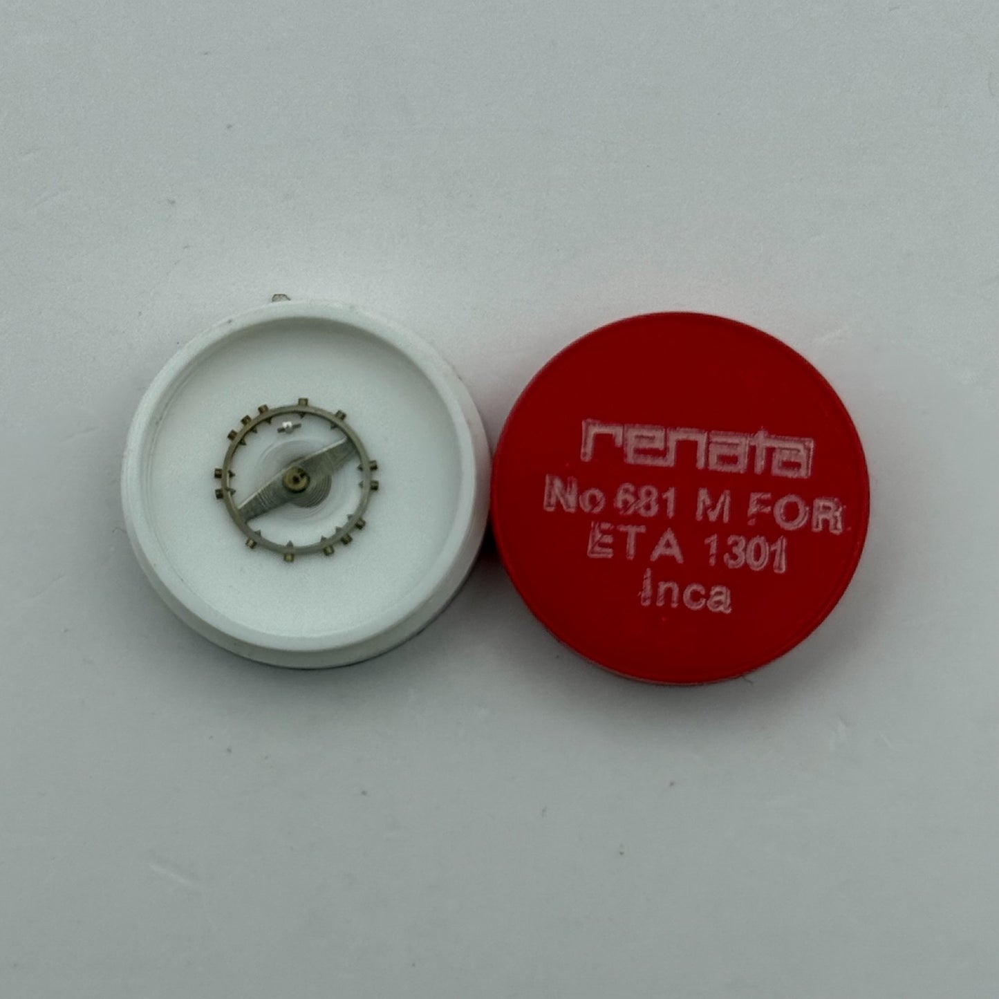 ETA 1301 Balance Wheel Complete And Spring  Inca 681 M Watch Movement Parts NOS