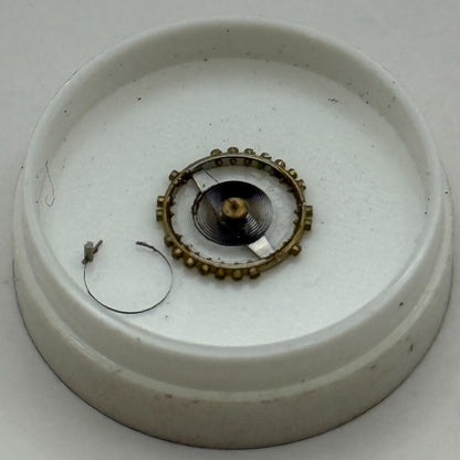 ETA 651 Balance Complete 4 1/4''' Renata 141 Watch Movement Parts DAMAGED