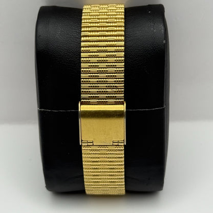 Limit Ladies Quartz Watch Black Dial Gold Tone Bracelet 24mm PARTS REPAIR