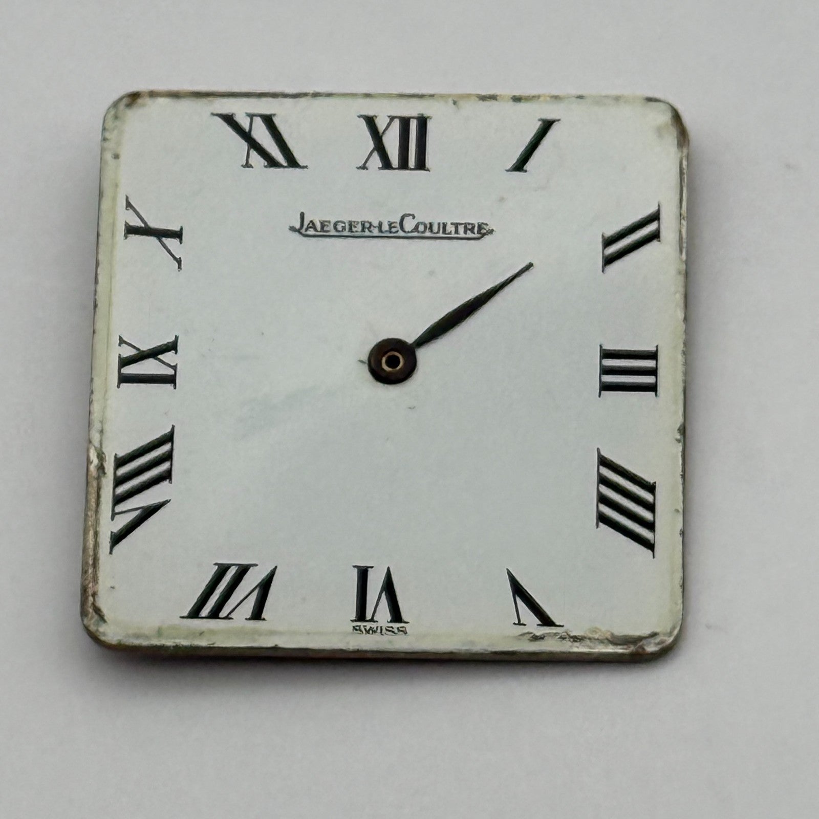 Jaeger Le Coultre 895 Thin Watch Movement Square Dial Vintage Parts Repair 21mm