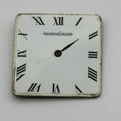 Jaeger Le Coultre 895 Thin Watch Movement Square Dial Vintage Parts Repair 21mm