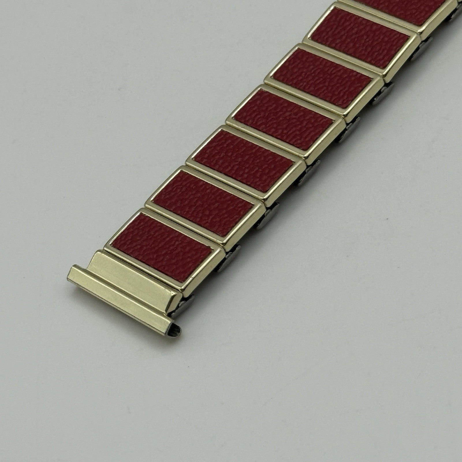 20mm Lug Rowi Fixo Flex Vintage New Old Stock NOS Expandable Strap Red Gold