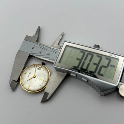 AS 1691/93 Watch Movement Accurist Manual Wind Vintage Swiss Parts Repair 30.3mm