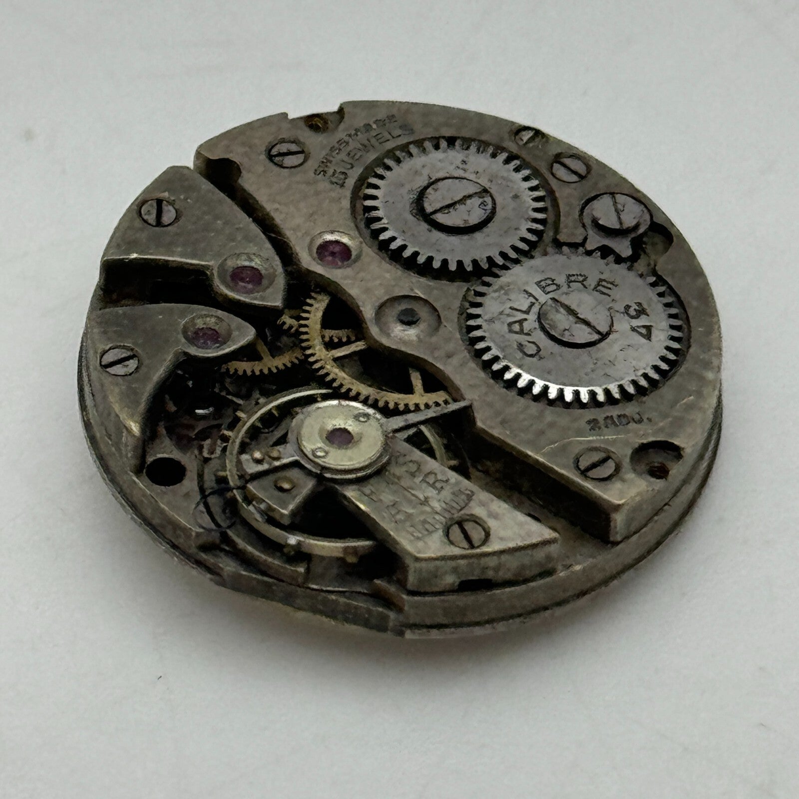 23.6mm Calibre 34 Swiss 15 Jewels Manual Wind Watch Movement Vintage PARTS SPARE