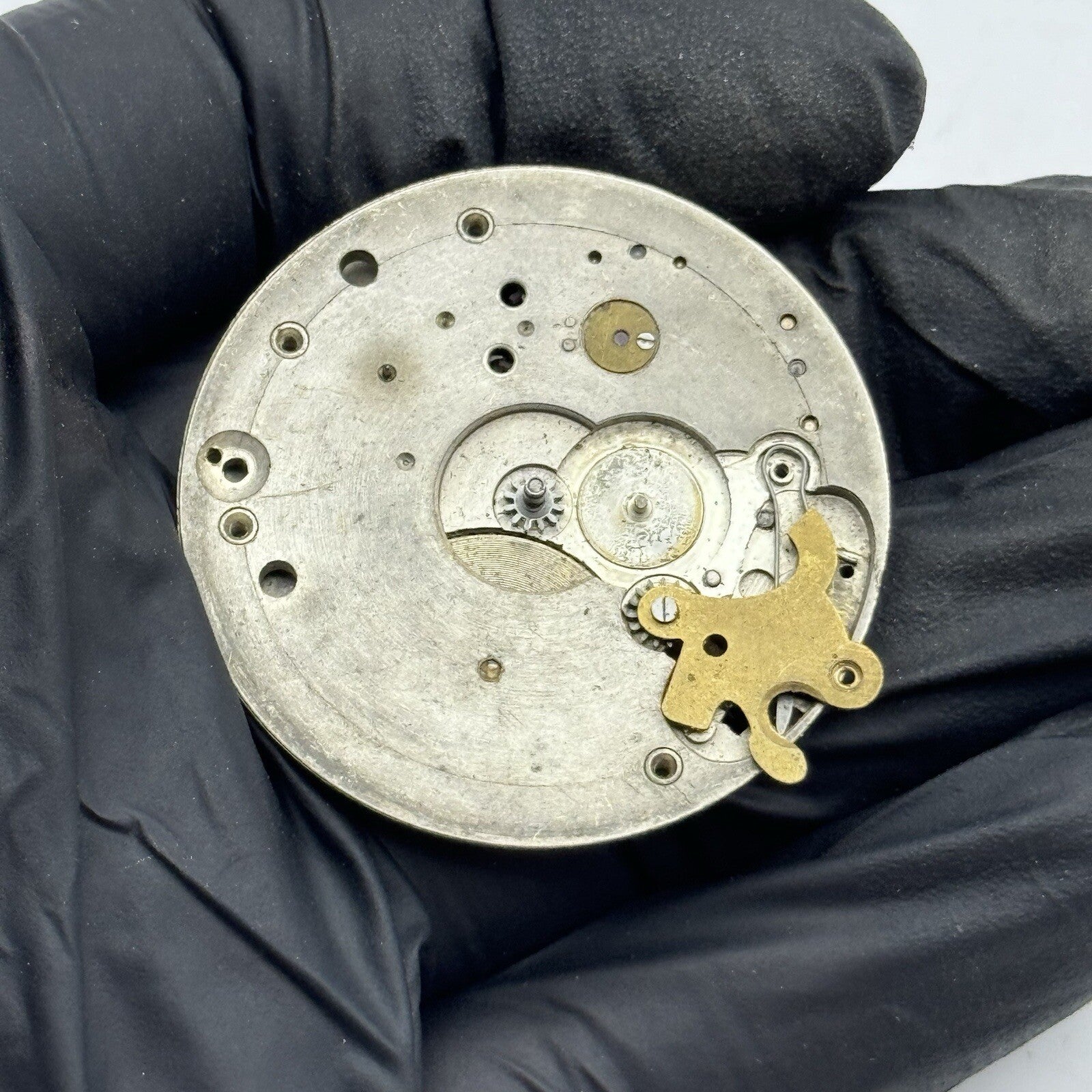 41.7mm Manual Wind Unidentified Swiss Partial Pocket Watch Movement FOR PARTS