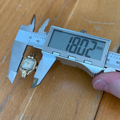 16mm Vintage Bulova 6BA Swiss 10k Gold Filled Manual Ladies Wind Watch PARTS