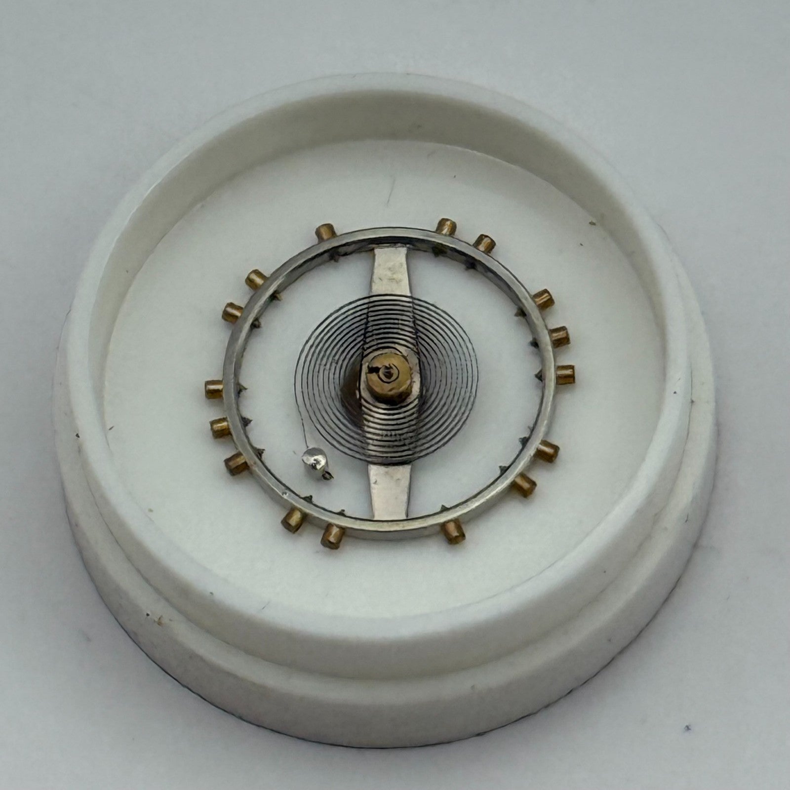 Felsa 4000 4010 Balance Wheel Complete And Spring 1435 M Watch Movement Parts 
