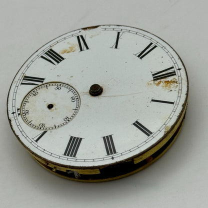43.4mm Antique R Stewart Argyle & Buchanan Glasgow Pocket Watch Movement PARTS