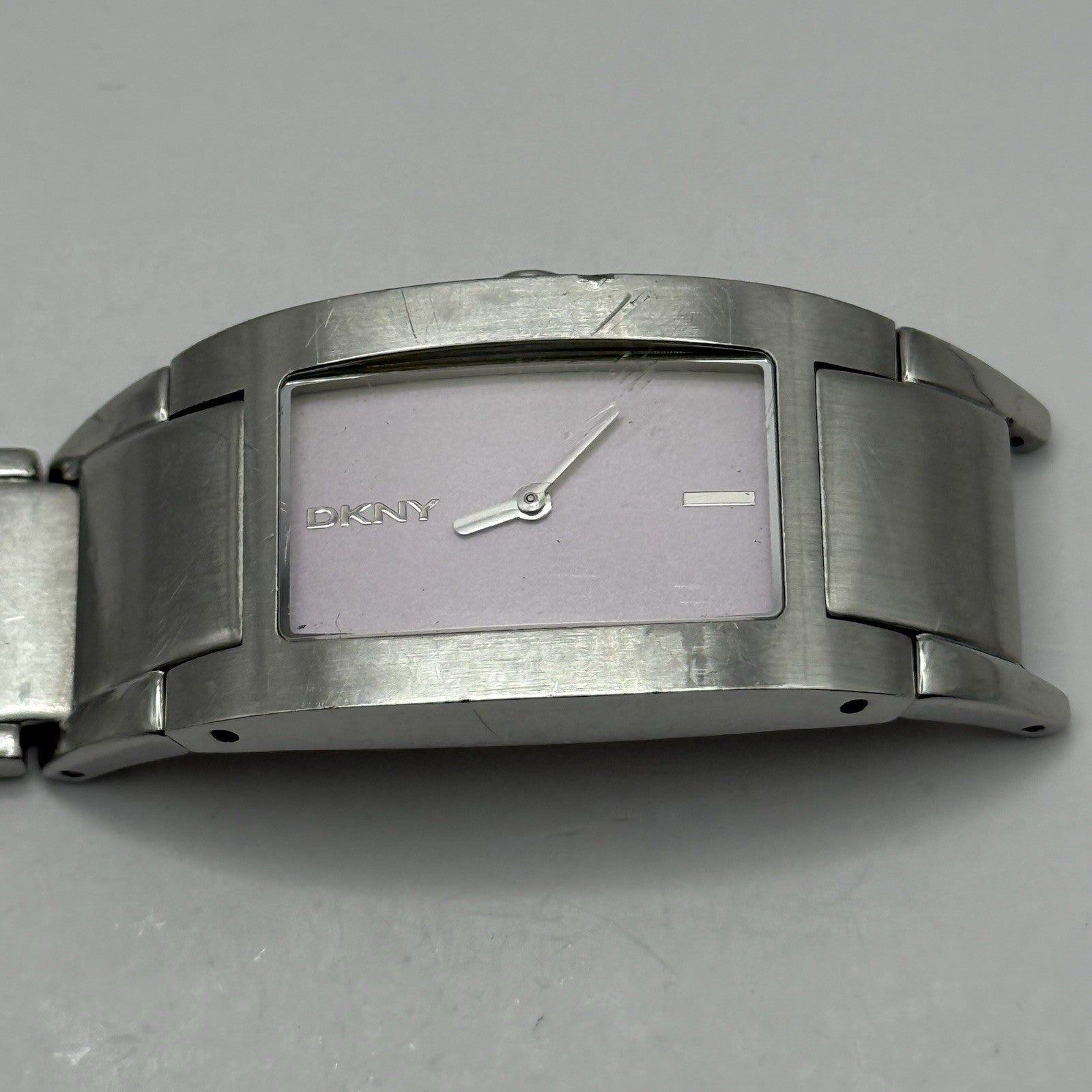 23mm Working Ladies DKNY NY-3030 Stainless Steel Quartz Watch Broken Strap