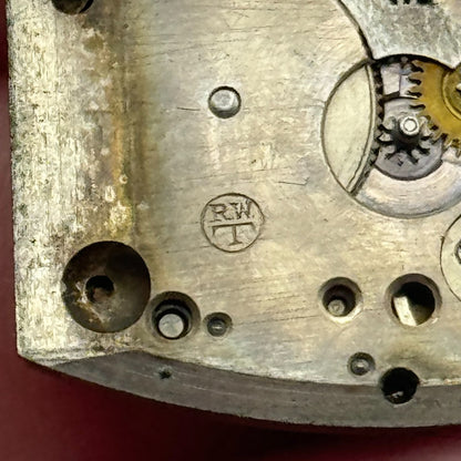 20mm Running Record RWT Tank Watch Movement Manual Wind 15 Jewels Swiss PARTS