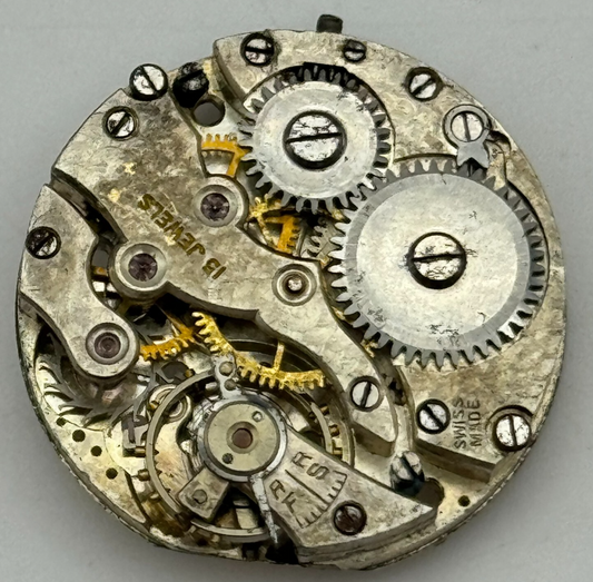 23.7mm Men's AS 340 A Schild Manual Wind 15 Jewels Swiss Watch Movement PARTS