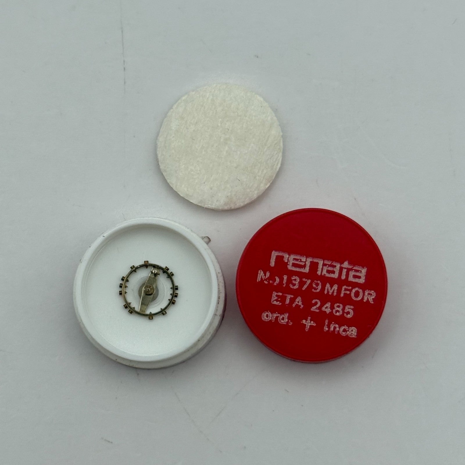 ETA 2485 Balance Wheel Complete And Spring  1379 M Watch Movement Parts 