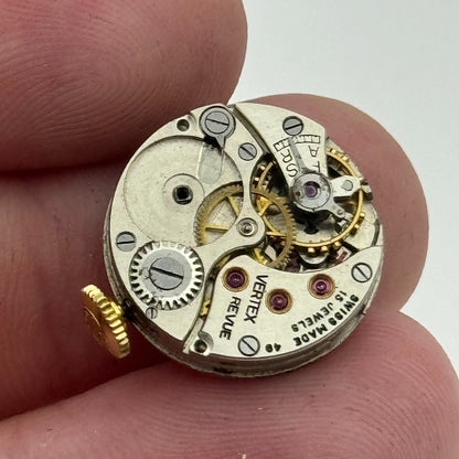 19.7mm Ladies Vertex Revue 49 Manual Wind 15 Jewels Swiss Watch Movement PARTS